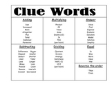 CLUE WORDS... Easily Transforms Words into Math