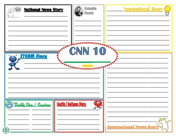 Preview of CNN 10 Graphic Organizer