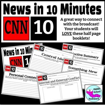 Preview of CNN 10 Student News Skill Based Reflective Booklet