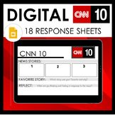 CNN10 Digital Response Sheets / Logs - 18 Google Slides Templates