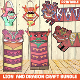 CNY Dragon and Lion Crafts Bundle