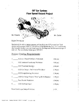 Preview of CO2 Car Packet (A True MST Project)