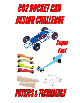 Preview of CO2 ROCKET CAR DESIGN CHALLENGE . . .  S.T.E.M. . . 29-pages ***** 5-STAR