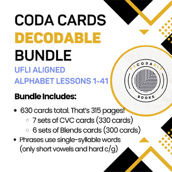 Preview of CODA Cards - Basic Code (full alphabet)