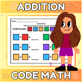 CODE RULES - Solve the Math Problem - Addition Practice #2 - Follow the Key