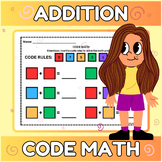 CODE RULES - Solve the Math Problem - Addition Practice - Follow the Key - Fun