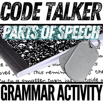 Preview of CODE TALKER (BY JOSEPH BRUCHAC) | Novel Study Unit Activity | Grammar Lesson