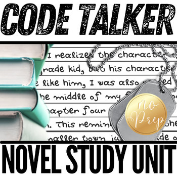 Preview of CODE TALKER BY JOSEPH BRUCHAC Novel Study Unit Bundle Projects, Exam, Activities