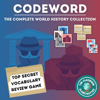 Preview of CODEWORD: The Complete World History Bundle - Vocabulary Review Game