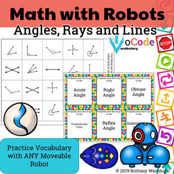 Preview of CODING IN MATH - Angles, Rays and Lines