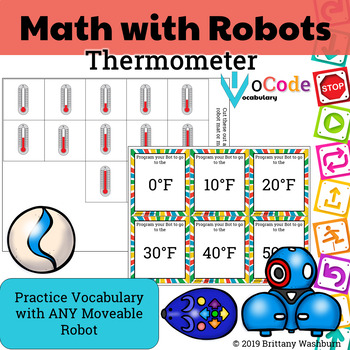 Preview of CODING IN MATH - Thermometers