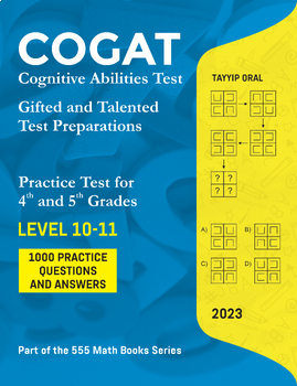 Preview of COGAT -Cognitive Abilities Test -Gifted and Talented Test Preparation -For 4 & 5