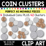 COIN CLUSTERS Clipart - U.S. Currency