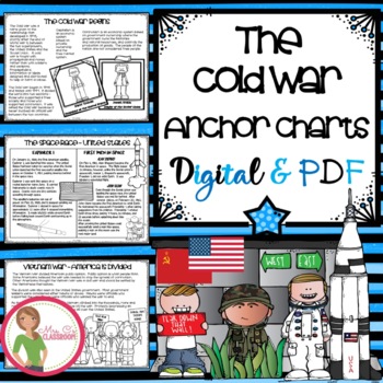 Preview of COLD WAR - ANCHOR CHARTS - DIGITAL & PDF VERSIONS - Distance Learning