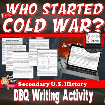 Preview of COLD WAR - DBQ - Who Started the COLD WAR? - Print & Digital Writing Activity