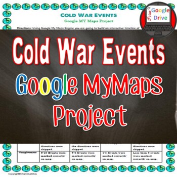 Preview of COLD WAR EVENTS PROJECT  Google MYMaps   U.S. History or World History