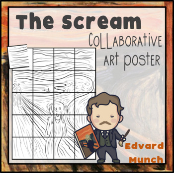 Preview of COLLABORATIVE ART POSTER (HALLOWEEN): "The Scream" (Edvard Munch)