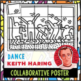 COLLABORATIVE ART POSTER- KEITH HARING- Dance