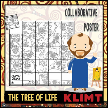 Preview of COLLABORATIVE ART POSTER - The Tree of Life (Gustav Klimt)