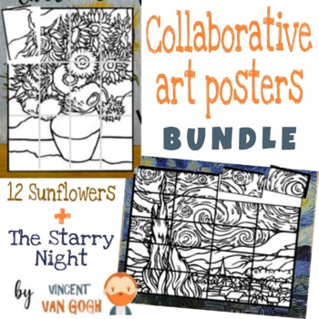 Preview of COLLABORATIVE ART POSTERS BUNDLE - Van Gogh, knowing the artist project