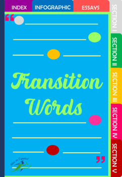 Preview of TRANSITIONS WORDS GUIDE | ALL LEVELS | LESSON AND EXAMS (AP, IB)