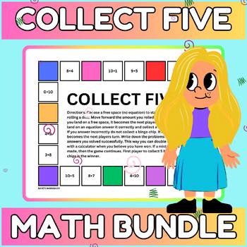 Preview of COLLECT FIVE (Math Bundle)