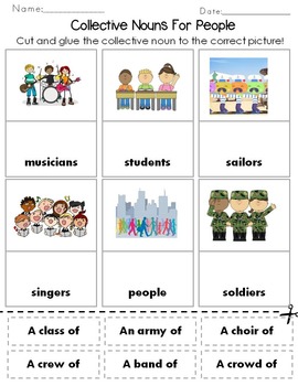 collective nouns distance learning by rock paper scissors tpt