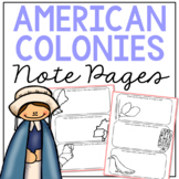 COLONIAL AMERICA Research Activity | American History Note