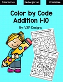 COLOR BY CODE - ADDITION 1 TO 10