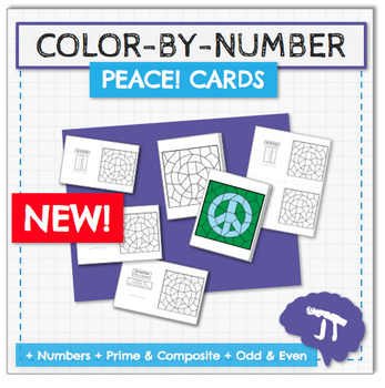 Preview of COLOR BY NUMBER Kindness Cards