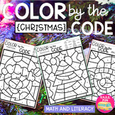 COLOR BY THE CODE - CHRISTMAS - Math and Literacy for Kind