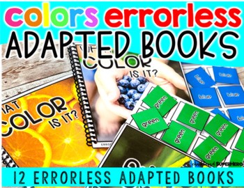 Preview of COLOR Errorless Adapted books