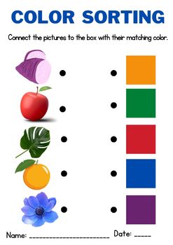 COLOR SORTING by Miminami | TPT