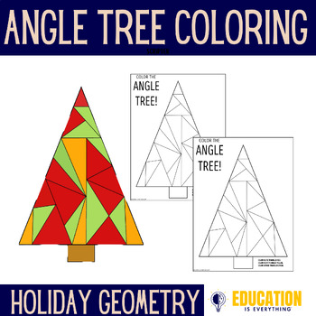 Preview of COLOR THE ANGLE TREE!