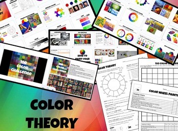 Preview of COLOR THEORY UNIT with Activities