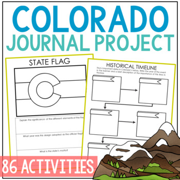 Preview of COLORADO State History Research Project | Social Studies Activity Worksheets