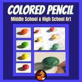 COLORED PENCIL Drawing Candy Middle School Art High School