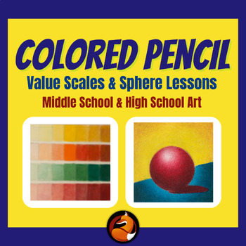 Preview of Beginner Colored Pencil Drawing Bundle Art Projects How to Use Colored Pencil