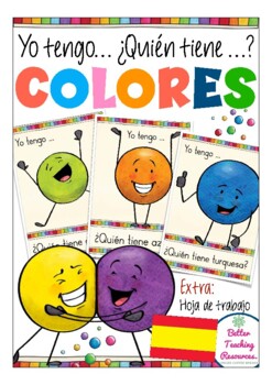 Preview of COLORES Yo tengo… Quién tiene? - Juego de vocabulario Spanish / Español (colors)