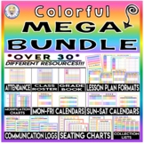 COLORFUL MEGA BUNDLE ~ Over 30 Different Resources!!!