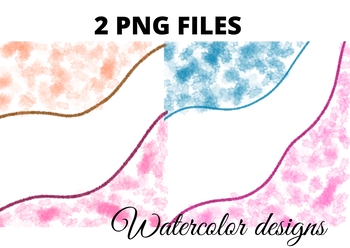 Preview of COLORFUL WATERCOLOR ABSTRACT CLIPART PATTERN