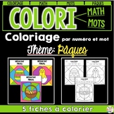 COLORI - MATH ET MOTS - Pâques - French Easter Color by nu