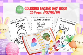 Preview of COLORING EASTER DAY BOOK
