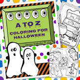 Halloween Coloring the Alphabet