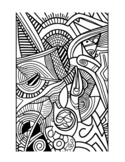 COLORING PAGE (PICASSO STYLE)