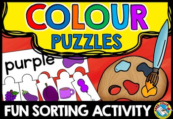 Preview of LEARNING COLOURS SORTING ACTIVITY PUZZLES SPECIAL EDUCATION PRESCHOOL CENTER