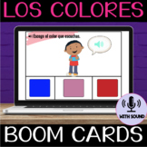 COLORS | LOS COLORES | Spanish DIGITAL TASK CARDS | BOOM CARDS