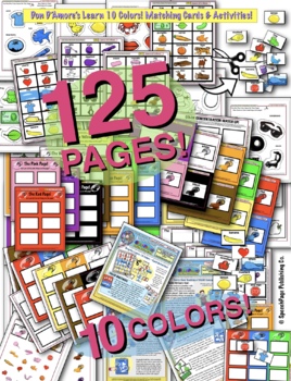 Preview of COLORS Mega Pack! Teach 10 Different Colors! 125 Different Pages!