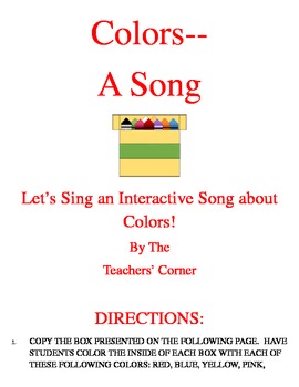 Preview of Colors Song....Let's Sing an Interactive Song about Colors!