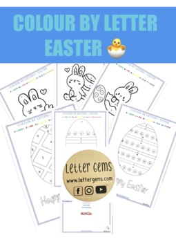 Preview of COLOUR BY LETTER - EASTER